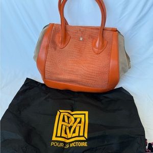 Pour la Victoire Large Satchel Handbag